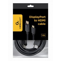 Gembird CC-DP-HDMI-6 kabl 1.8 m DisplayPort / HDMI Tip A