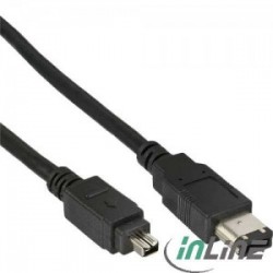 FireWire IEEE1394 cable, InLine®, 6M/4M, 0.6m