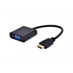 Adapter HDMI-A(M) na VGA (F) + Audio+kabl 15cm, Gembird A-HDMI-VGA-003