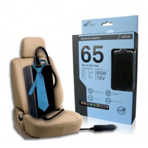 FSP-CAR65 auto adapter 65W 10,5-14,5VDC/19VDC